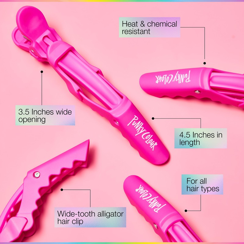 Punky Colour Hair Clips for Styling – Strong Grip, Non-Slip,