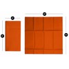 50-Pack Disposable Linen-Feel Dinner Napkins with Built-in Flatware Pocket, ORANGE