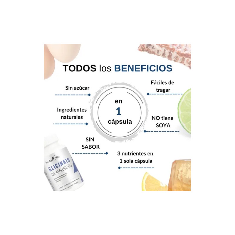 Glicinato Magnesio Colágeno Vitamina Cap