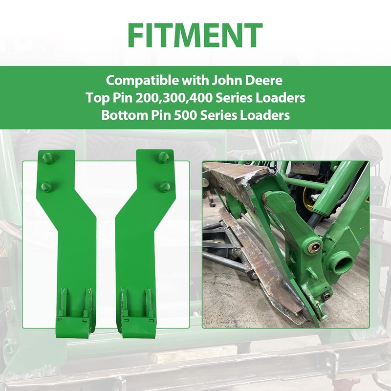 ECOTRIC Tractor Loader Quick Tach Weld On Mounting Brackets Compatible