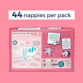 Mum & You Premium & Eco Friendly Dry Baby Nappies | Size 2 (3-6 KG), 44 Count | Dermatologically Tested with 12-Hr Leak Protection with Wetness Indicator | Rash Free | PEFC Certified