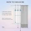MIULEE 2 Panels Solid Color Sheer Window Curtains Elegant Window