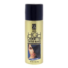 Salon Grafix High Beams Tinted Black Temporary Spray - No Bleach Hair Color for Women and Men - Temporary Hair Dye for Subtle Highlights - Black Indigo - 2.7 oz