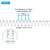 PATIKIL 10mm(3/8") Plastic Spiral Binding Coils, 20 Pcs Binding Spirals