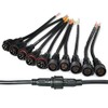 WESIRI 5Pairs 3pin Black Electrical Connector LED Connector for LED