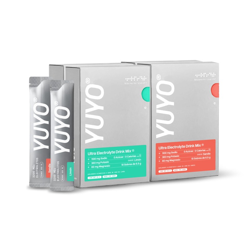 Yuyo Ultra Electrolitos | 40 Sobres de Electrolitos en Polvo
