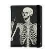 OK Skull Passport Holder for Women and Men PU Leather