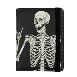 OK Skull Passport Holder for Women and Men PU Leather Passport Cover for Travel