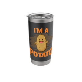Im A Potato Funny Potatoes Vegetable French Fries Stainless Steel Insulated Tumbler