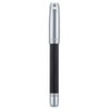 Jinhao 92 Pluma estilográfica negra plateada, punta media, metal sólido