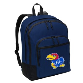Classic University of Kansas Backpack Medium KU Jayhawks Backpack Laptop Sleeve
