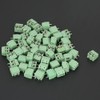 50pcs 2Pin Terminal Block Connector, 5mm Pitch Green PCB Universal