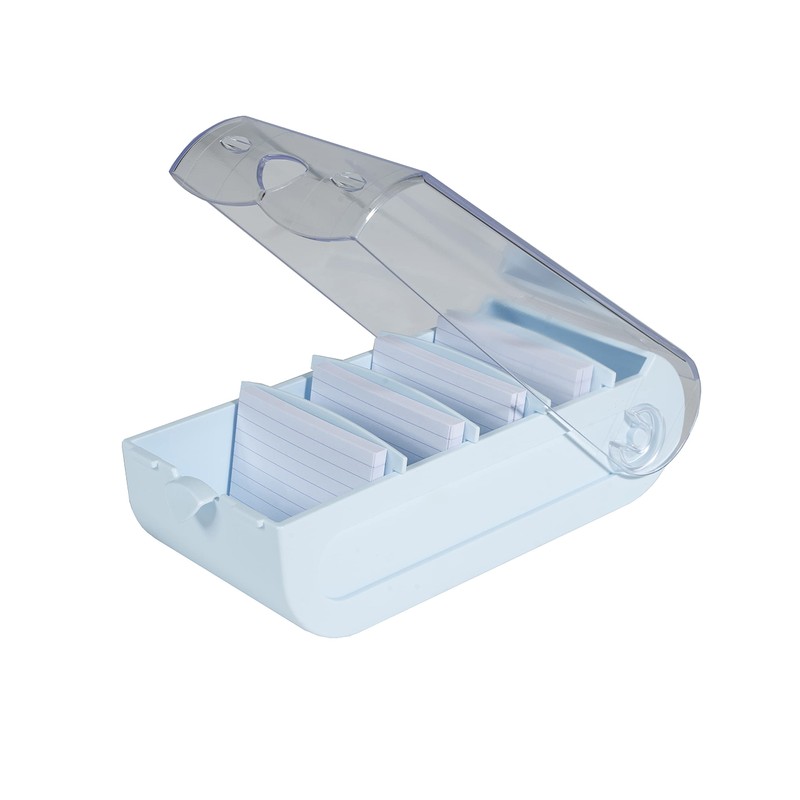 Exacompta Bunnybox 5336223D Flashcard File Pastel Blue DIN A8 Landscape
