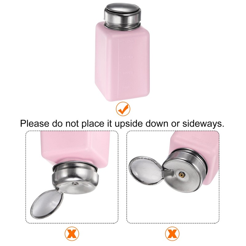 HARFINGTON Solvent Alcohol Dispenser 200ml(6.7oz) Push Down Liquid Dispenser Pump