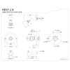 Kingston Brass KB532 Single Acrylic Handle Tub and Shower Faucet,