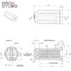 Rackstuds - M6 Nut 100-Pack, Suits All Series II Including