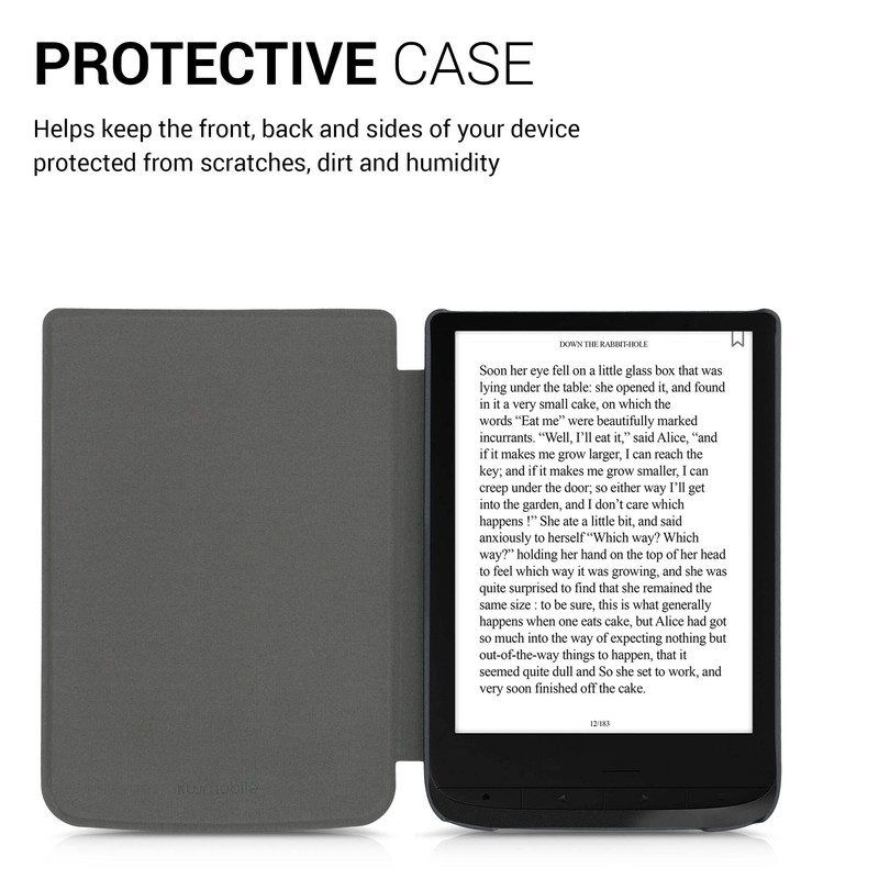 kwmobile Flip Case Compatible with Pocketbook Touch Lux 4/5/Touch HD