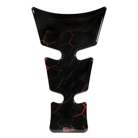BIKE-label 503157VA Tank Pad Motorcycle Tank Protector Sticker Honeycomb Red Universal