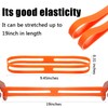 40 Pieces 9 Inch H-band Silicone Rubber Bands Elastic Large