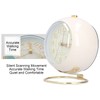 MUNEFE Alarm Clock, Super Silent Non Ticking Clock, Fashionable Round