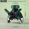 2-Way Y Splitter with Shut-off Valves Gardena Hose Accessories for