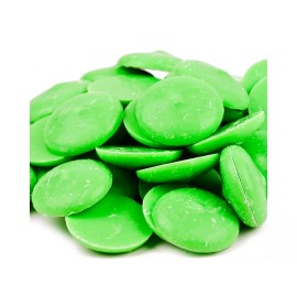 Merckens 1 Pound Merckens Light Green Melting Chocolate Coating Wafer Candy