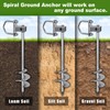 Insaga Multi-Purpose Ground Anchors Screw in, Fully Welded Shed Anchor