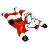 CocoNut Outdoor- 54” Santa Claus Racer Inflatable Snow Tube- Heavy