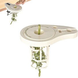 Spargelschäler, Spargel-Schäler mit 6 Präzisionsklingen, Manuelleler Schäler für Spargel, Befestigung auf Tisch oder Arbeitsfläche