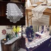 Damanni Oval Cotton Handmade Crochet Lace Table Runner Doilies Dresser