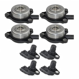 REVO 4PCS Camshaft Position Sensors + Camshaft Adjuster Magnets Kit Intake & Exhaust Compatible with Mercedes-Benz 2006-2015 ML350 ML450 C230 C280 E350 E550 GLK350 Replace#2720510077 2729050043