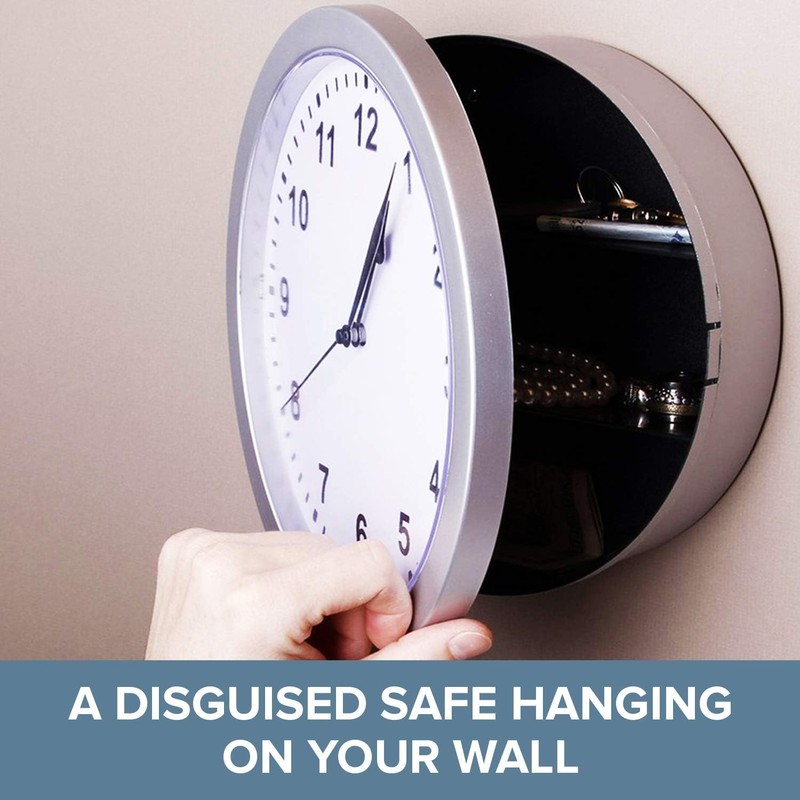 Wall Clock Hidden Safe Secret Safes Container Box for Money