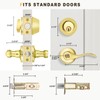 Brotima 3 Pack Keyed Alike Lever Set with Single Cylinder