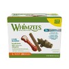 Whimzees Natural Grain-Free Dog Dental Chews, Daily Oral Care Treats, Long Lasting, Freshens Breath, Reduces Tartar & Plaque (Large Breed, Variety Pack, 24 count)