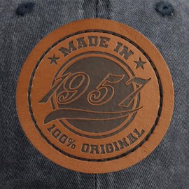 68th Birthday Decorations, Made in 1957 100 Percent Original Hats for Men Women, 68 Year Old Limited Edition Baseball Cap Retirement Gifts Mom Dad