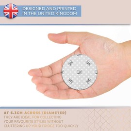 Destination Vinyl ltd Magnet for Refrigerator, Fridge BW - Polka Dot Camera Photography for Office, Cabinet and Whiteboard, Magnetic Stickers, 35707