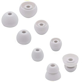 JNSA 8 Stück Silikon-Ohrstöpsel, kompatibel mit Beat s Flex, 4 Größen, 4 Paar Ohrstöpsel Ersatz für neue Beat S Flex kabellose Kopfhörer, Grau (BtsFlex)