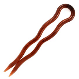 Simple Simple Hair Pins -- 10 Pieces (7 cm, Havana Brown)