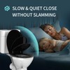 Toilet Seat Round Soft Close，Meydrdou Toilet Lid 16.5inch，Slow Close Quiet