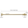 khtumeware 100%-Solid Brass 1 Pack Brass Hand Book Mark -