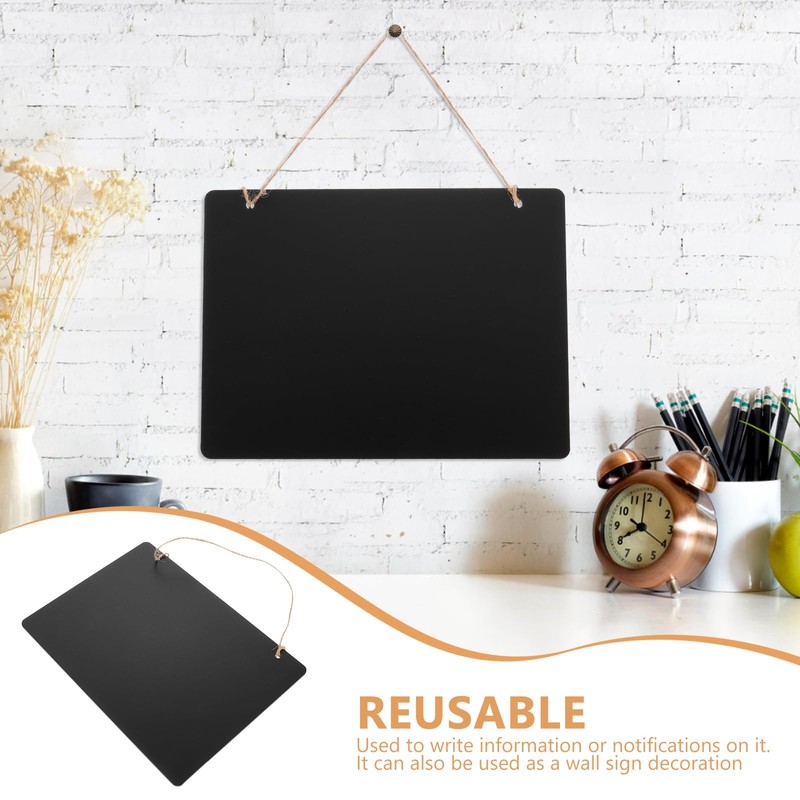 Blackboard, Wall Hanging, Double-Sided, Signs, Graffiti, Bulletin Board, Memo, Menu
