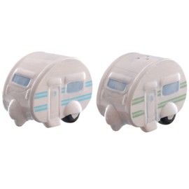 Ted Smith Ceramic Caravan Salt and Pepper Shaker Set