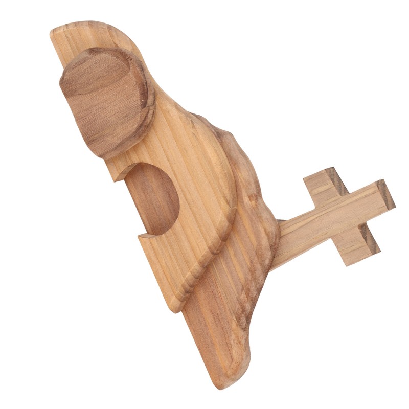 Easter Scene Decoration Handcrafted Wooden Empty Tomb Cross Decoration for