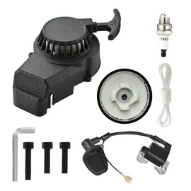 Recoil Pull Starter Alloy for Pocket Rocket Bike Quad ATV Parts 47cc 49cc 50cc 2 Stroke Syx Moto Holeshot SSR SX50 Coolster QG50 Mototec Demon Xpro Hawk DRX Kids Mini Dirt Bike