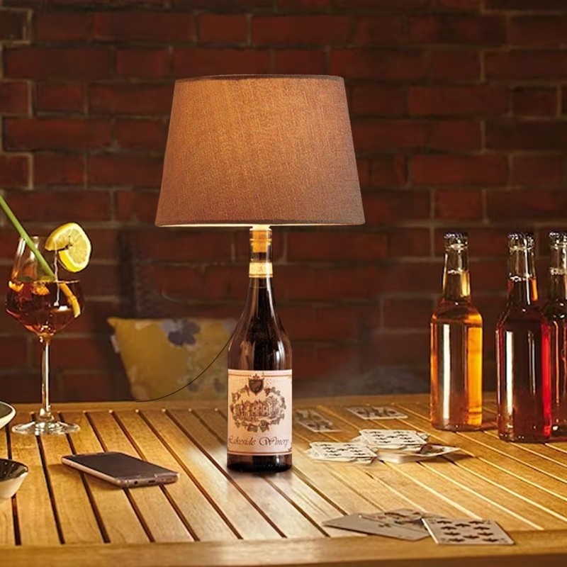 Aokpsrt Bottle Lamp Kit with 9mm Glass Drill bit DIY