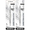 Zebra 29411 F-701 Ballpoint Stainless Steel Retractable Pen, Fine Point,