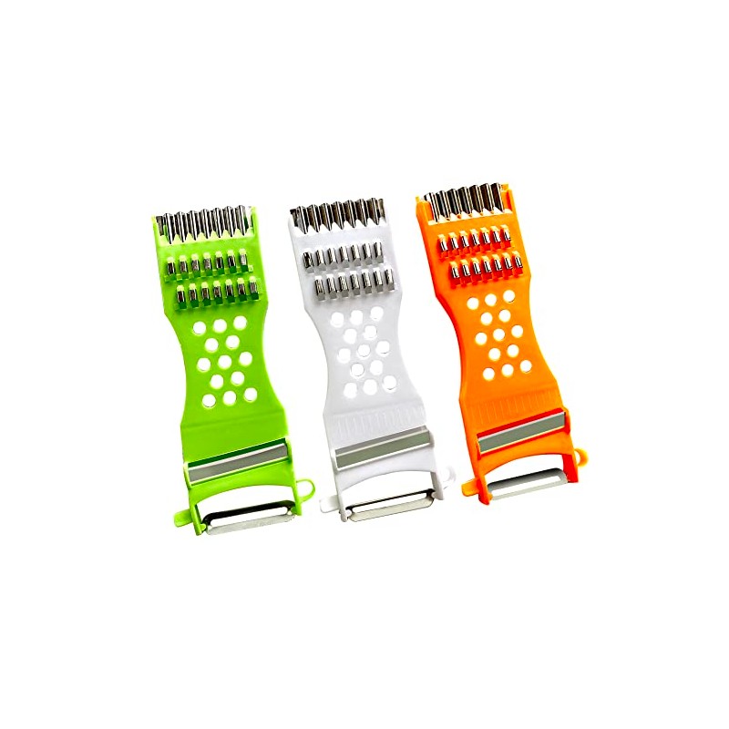 Aliotech 3PCS 5 in 1 handheld Plastic Multifunction Kitchen Peeler