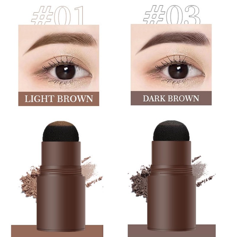 Eyebrow Stamp Stencil Kit, Waterproof Eye Brow Stamp Powder and