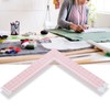 CYSFETENA Square Ruler L-Shaped 90° Angle Ruler Made of Pmma