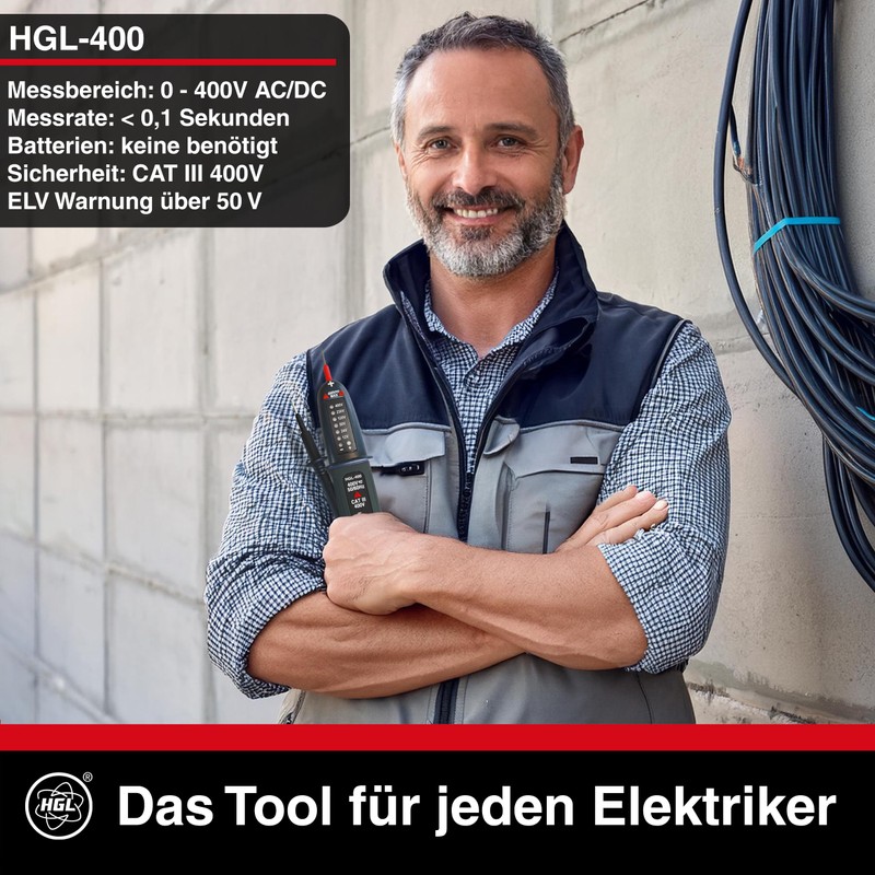 HGL -400 Voltage Tester Double Pole 400 V AC/DC with